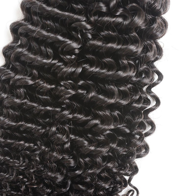 Luxnovolex Brazilian Curly Bundles Human Hair Kinky Curly 4 Bundle Short Virgin Human Hair Deals 50g/Bundle Unprocessed Remy Jerry Curly Brazilian Hair Bunldes Human Hair Weave - Image 3